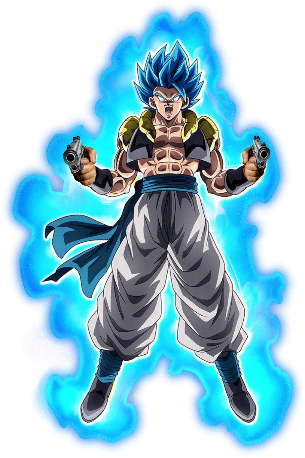 Gogeta Sticker - Gogeta Blue Dokkan Battle Card (1024x1531), Png Download