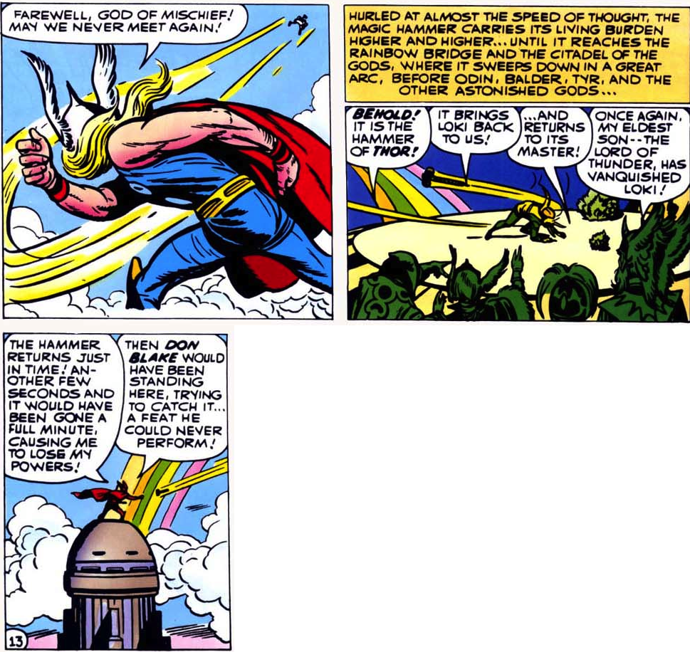 “somewhere” Over The Rainbow Is Merely A Hammer's - Comics (969x916), Png Download