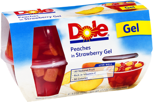 Dole Fruit Cups Gel (600x600), Png Download