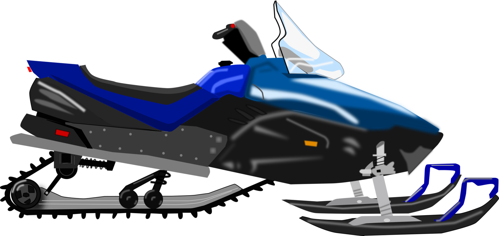 Snowmobile Motor Vehicle Ski-doo Sticker Motorcycle - Snowmobile Clip Art (1586x750), Png Download