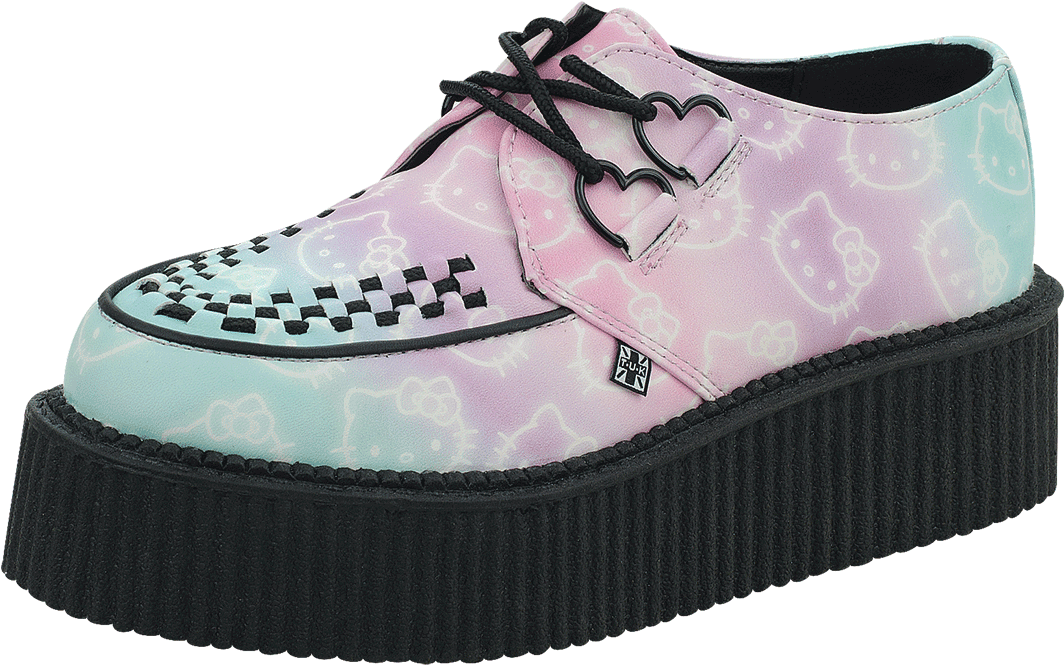 Hello Kitty Ombre Creeper - Tuk Shoes Hello Kitty (1096x876), Png Download