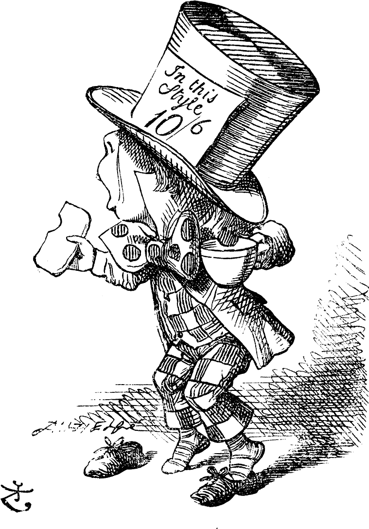 804 X 1130 3 - Alice In Wonderland Mad Hatter Book (804x1130), Png Download