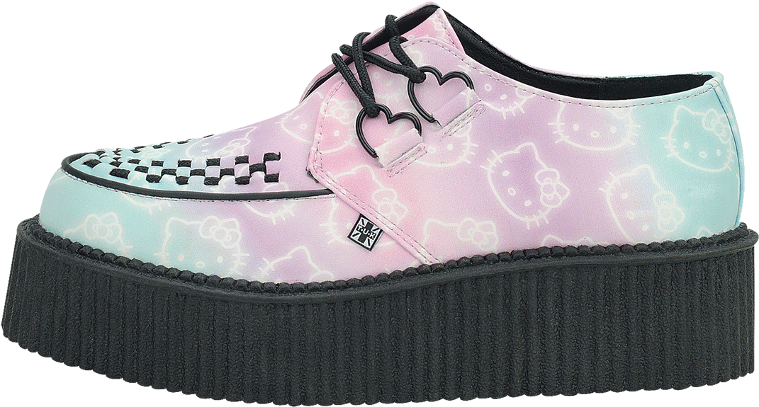 Hello Kitty Ombre Creeper - Walking Shoe (1096x876), Png Download