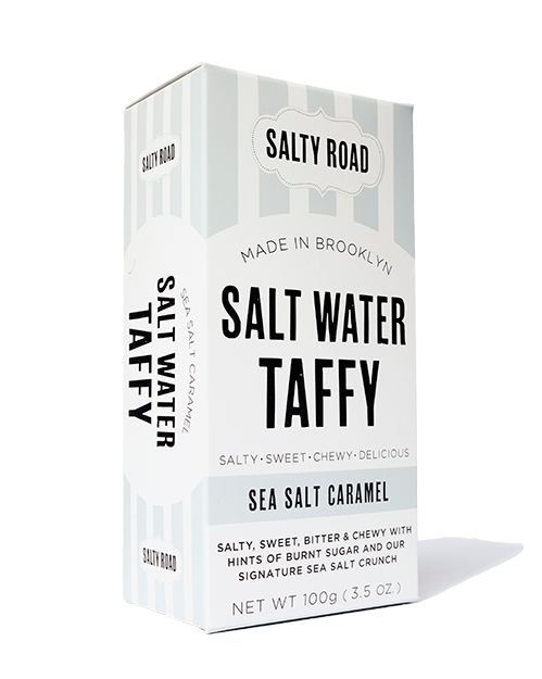 Sea Salt Caramel Salt Water Taffy Chews - Box (499x625), Png Download