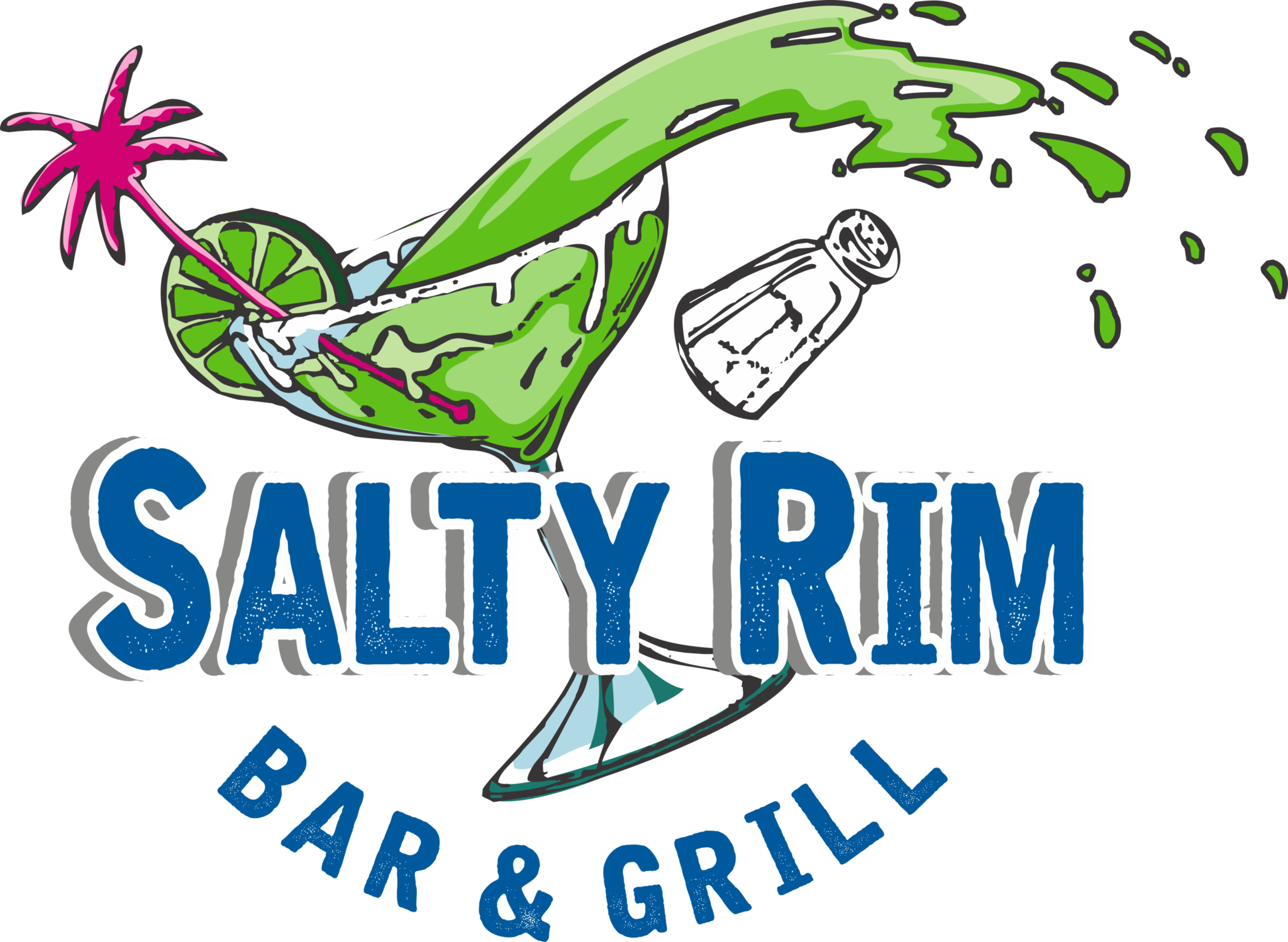 Salty Rim Restaurant Logo - Graphic Design (2048x1498), Png Download