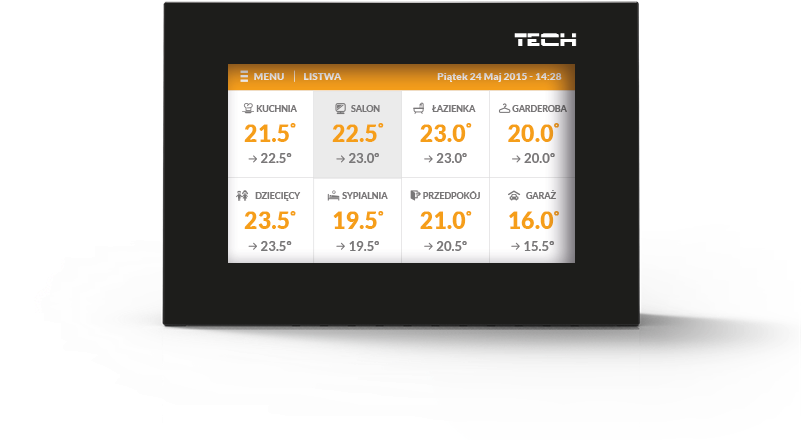 Wired Control Panel M-7 Tech Eu - Panel Kontrolny Tech (800x600), Png Download