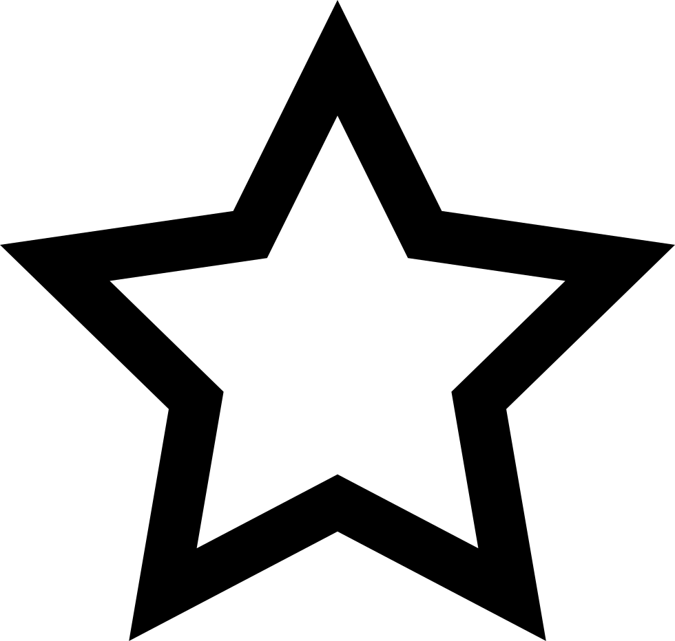 Png File Svg - Star Outline (980x932), Png Download