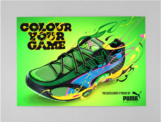 Puma Grøn - Poster Puma Shoes (1000x499), Png Download