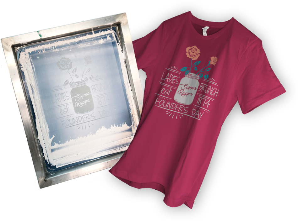 Custom Screen Print - Long-sleeved T-shirt (1000x745), Png Download