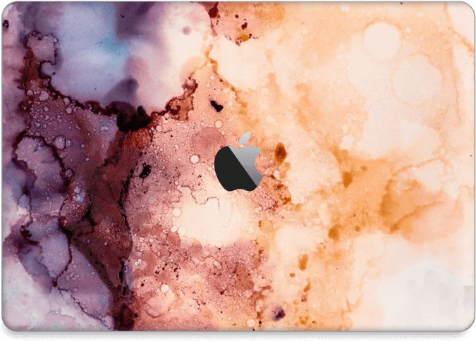 Orange & Purple Color Splash - Rust (800x562), Png Download