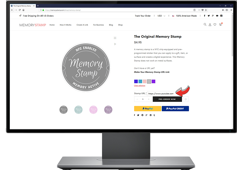 Grab Your Link And Paste Into Memory Stamp - Computer Monitor (1280x720), Png Download