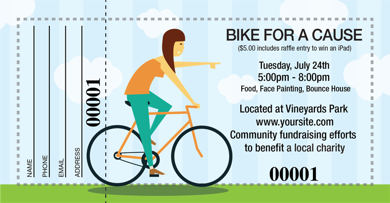 Bike For A Cause Raffle Tickets - Hybrid Bicycle (800x417), Png Download