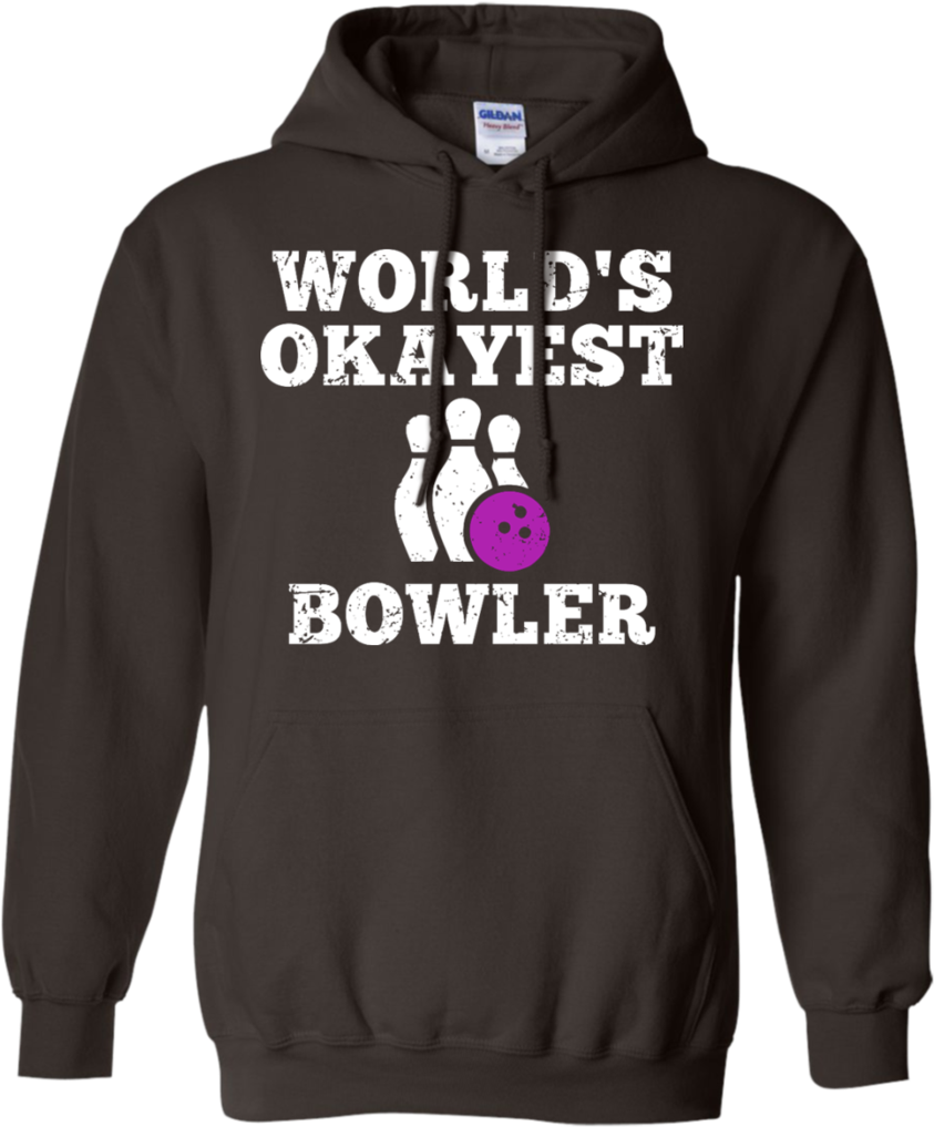 World's Okayest Bowler - Border Collie Hoodie (1024x1024), Png Download