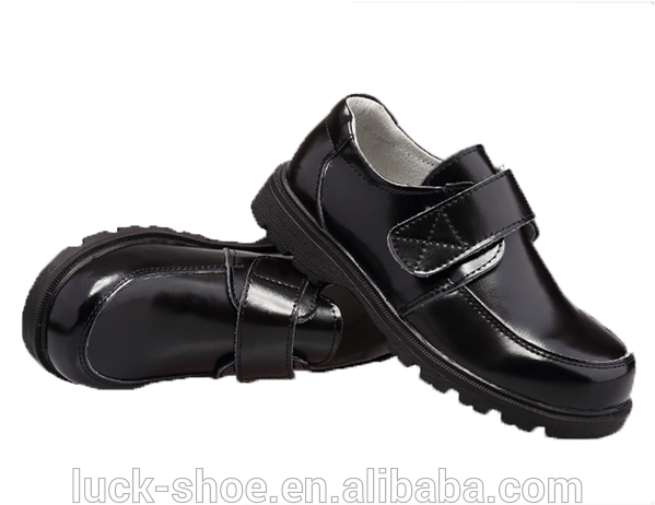 Youth Black Buckle Up School Shoes Boys Uniform Dress - Slip-on Shoe (600x600), Png Download