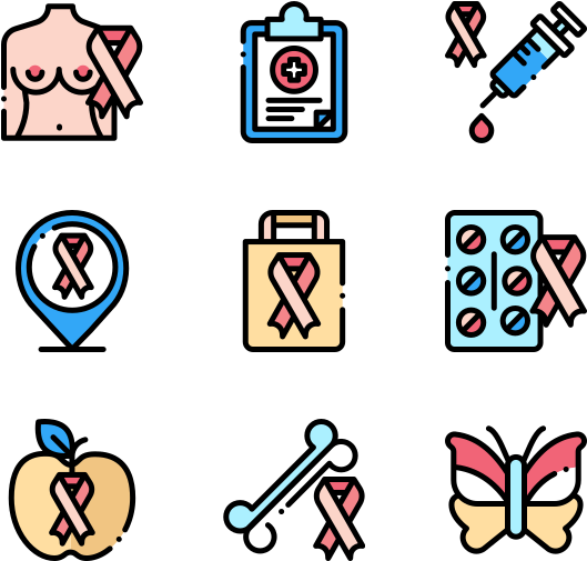 World Cancer Awareness Day - Icons For Web Design (600x564), Png Download