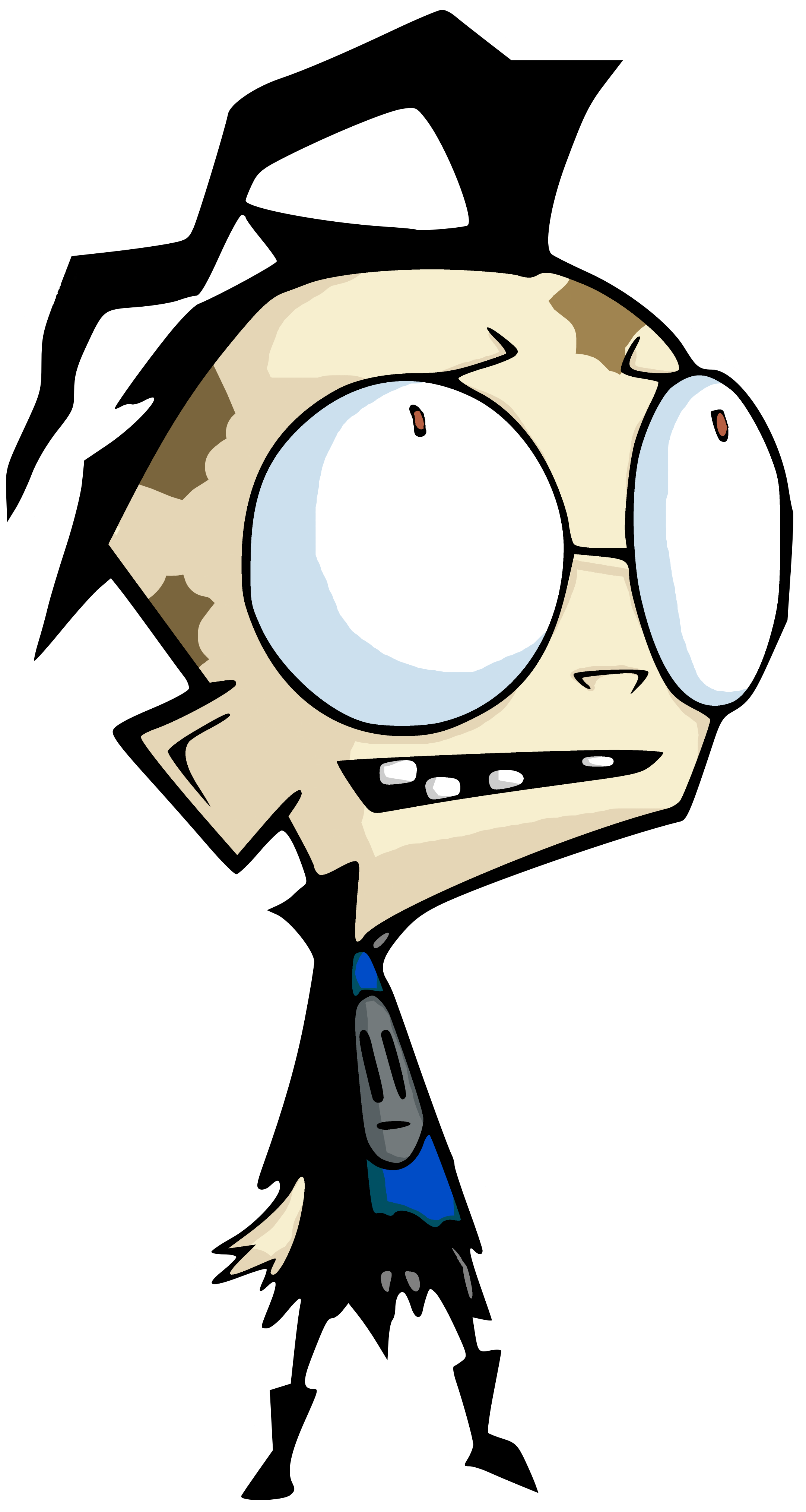 Teeth Clipart Robot - Invader Zim Dib Robot (2327x4403), Png Download
