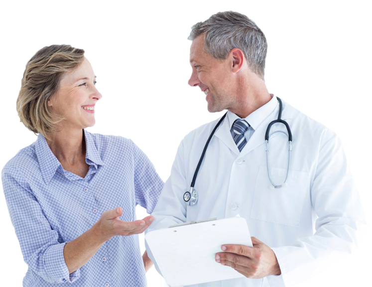 Image - Doctor And Patient Png (838x575), Png Download