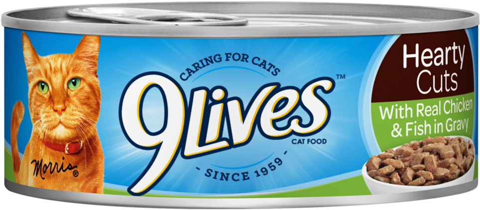 9lives Meaty Paté With Real Salmon (1000x1000), Png Download