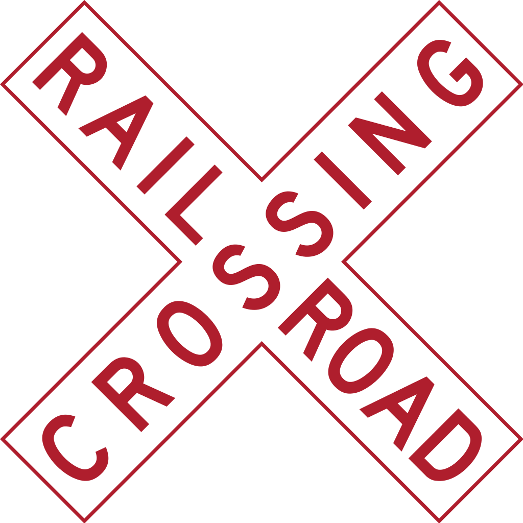 Mutcd R15-1 - Railroad Crossing Sign (1024x1024), Png Download
