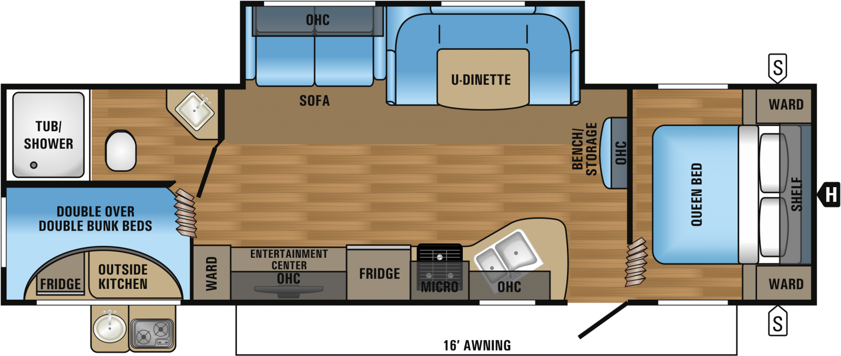 Search Products - 2017 Jayco Jay Flight Slx 267bhsw (1800x824), Png Download