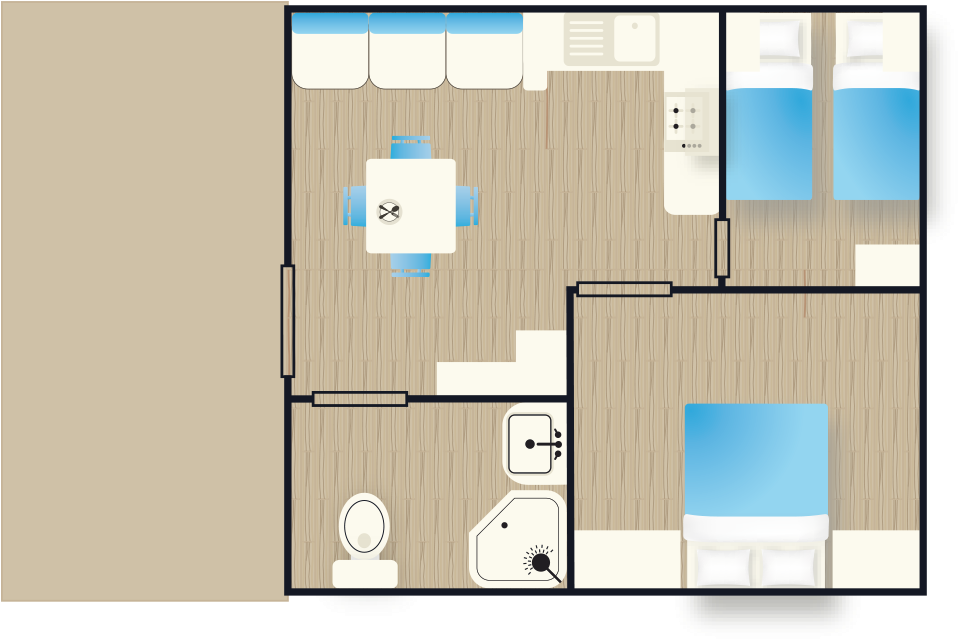 Plan Plan Locatif - Floor Plan (1000x674), Png Download