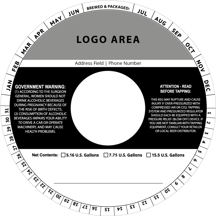 Logo Blank Ring B/w - Circle (800x800), Png Download