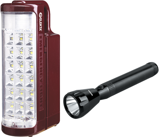 Elekta Rechargeable Lantern And Torch 2 In 1 Combo - Light (600x600), Png Download