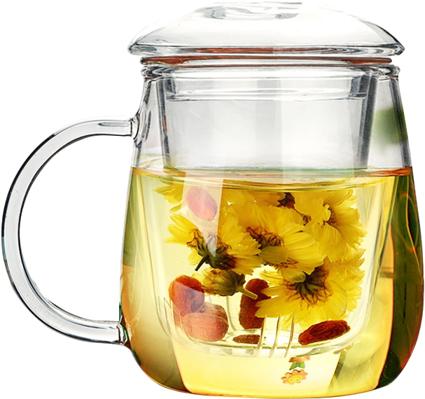 Single Wall Borosilicate Glass Tea/coffee Cup - Mug (800x800), Png Download