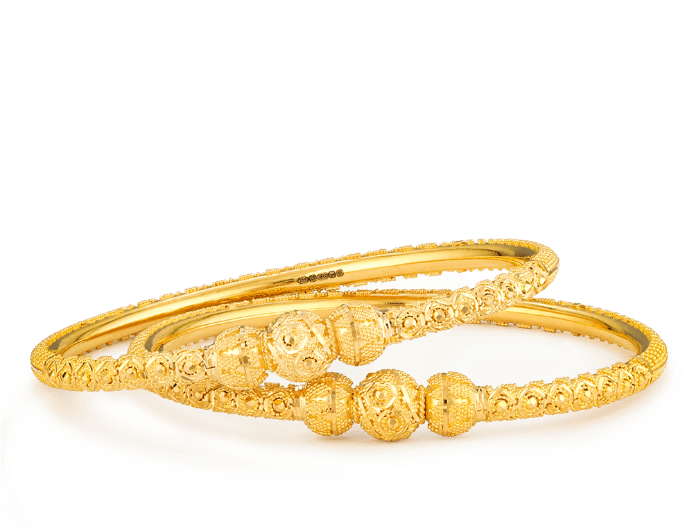 22ct Bangles - Bracelet (1000x1000), Png Download