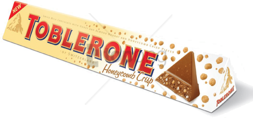 Free Png Jumbo Toblerone Chocolate Bar - Toblerone Honeycomb (850x396), Png Download