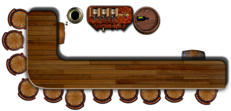 Dundjinni Mapping Software - Bar Top View Png (838x432), Png Download