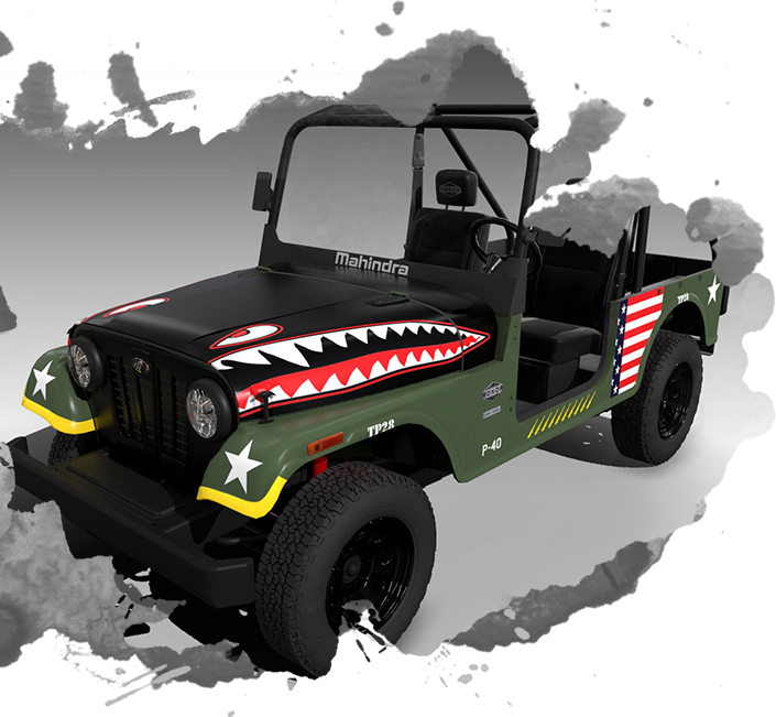 P-40 Graphics - Jeep Cj (705x651), Png Download