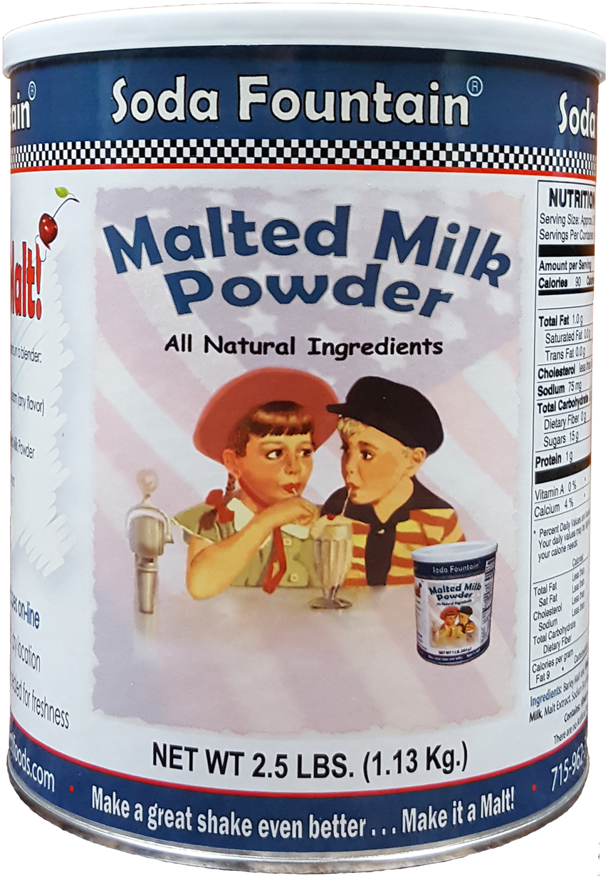 Malted Milk Powder - Soda Fountain Malted Milk Powder (877x1280), Png Download