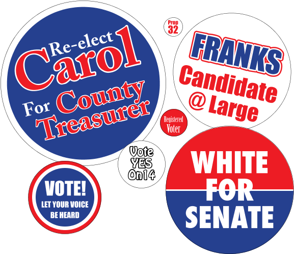 Circle Roll Labels, Spot Color - Circle (610x506), Png Download