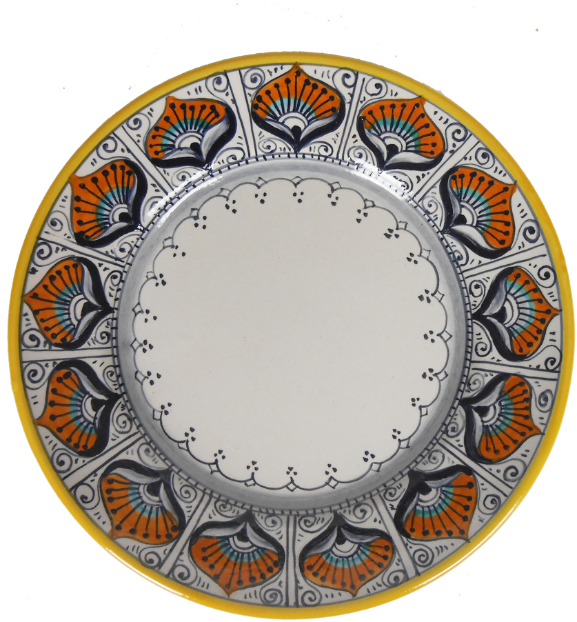 Salad Plate Peacock Pattern - Circle (1280x960), Png Download