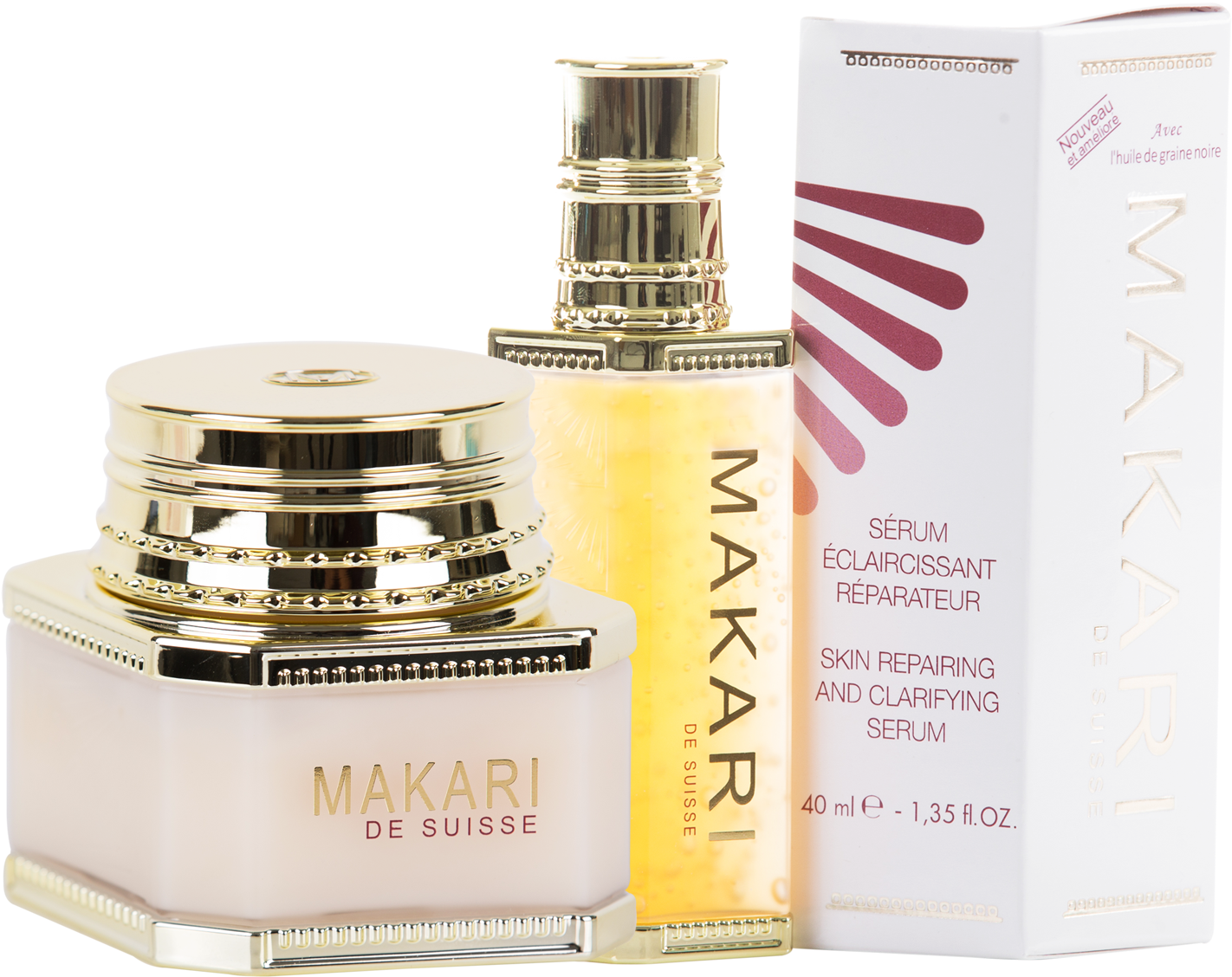Makari Skin Repairing Serum Caviar Face Cream Pack - Perfume (1500x1500), Png Download