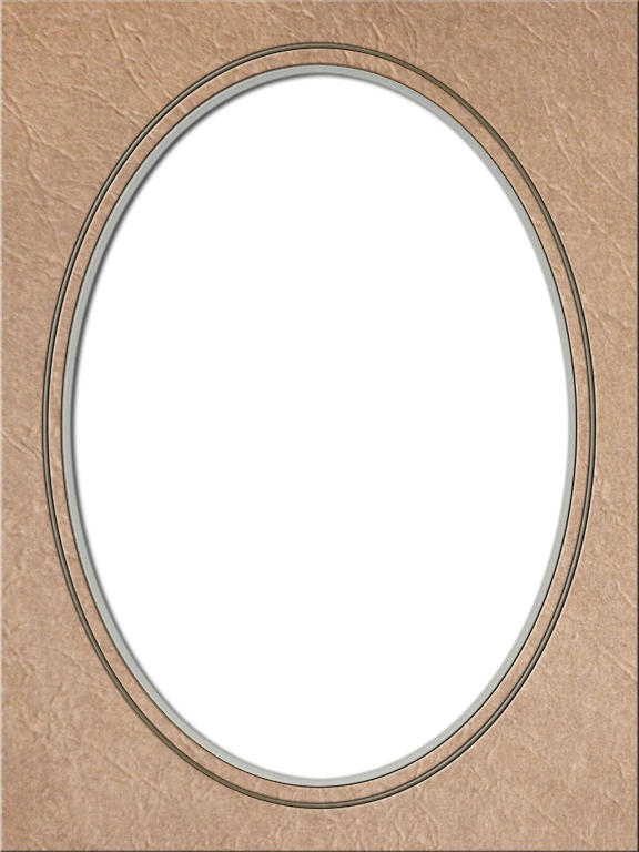 Etc > Presentations Etc Home > Photo Frames > Tall - Frame Mat With Oval Opening (576x768), Png Download