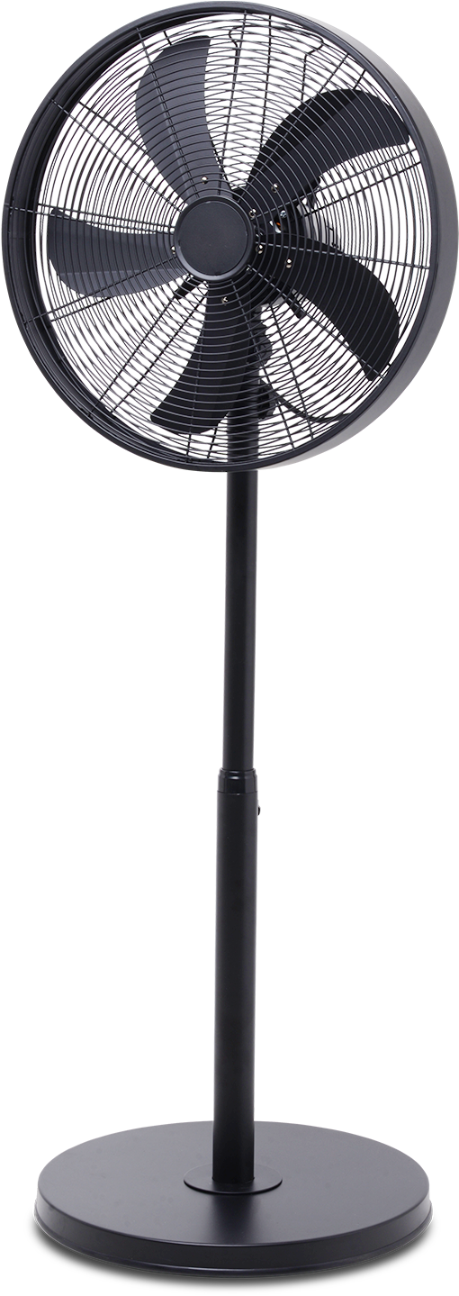 40cm Black Pedestal Fan - Most Efficient Pedestal Fans (620x1550), Png Download