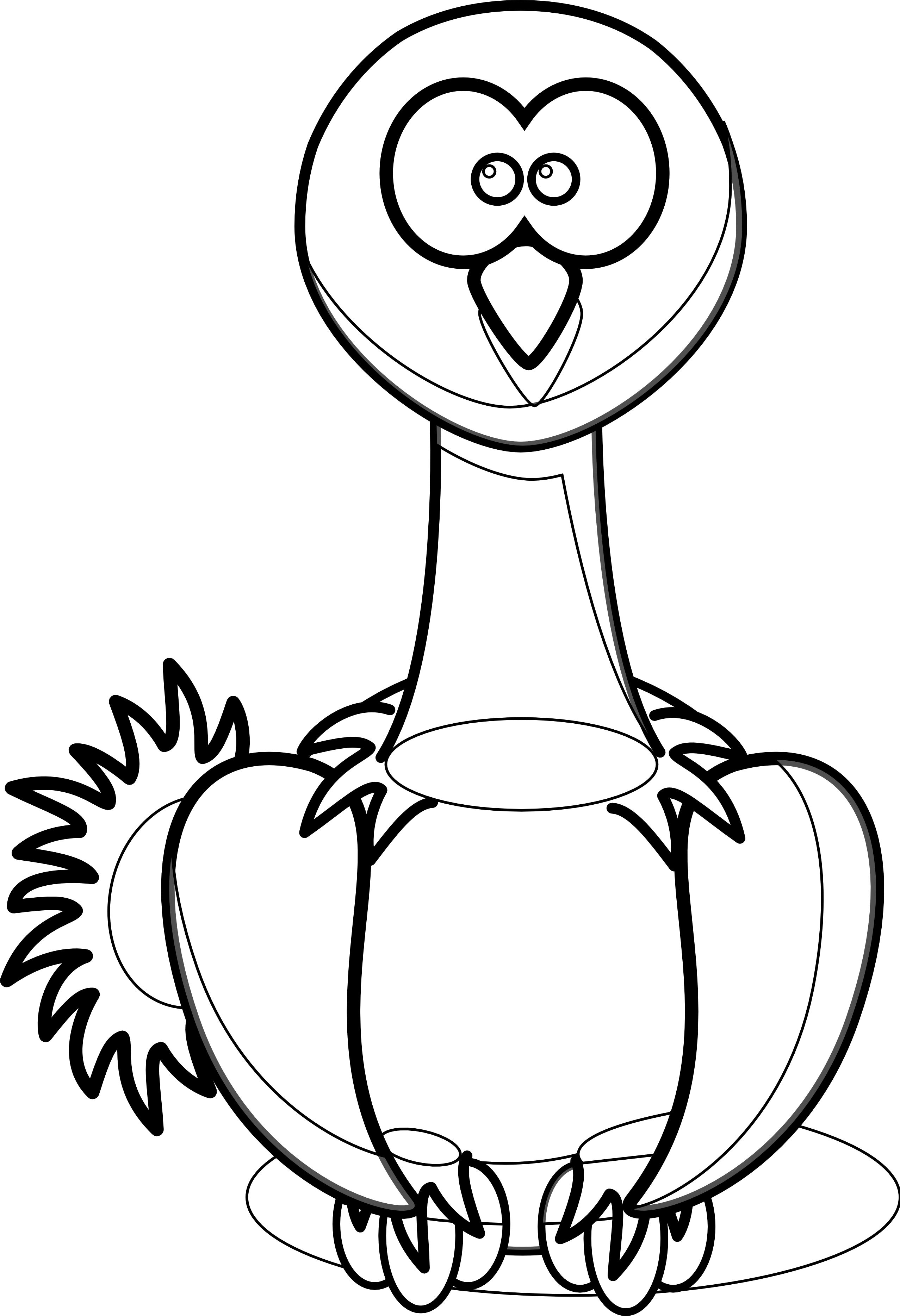 Peacock Clipart Black And White - Black And White Pictures Clip Art Peacock (2555x3737), Png Download