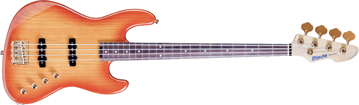 B-2 Tetra Classic Bass - Bajo Jazz Bass Squier (1183x348), Png Download