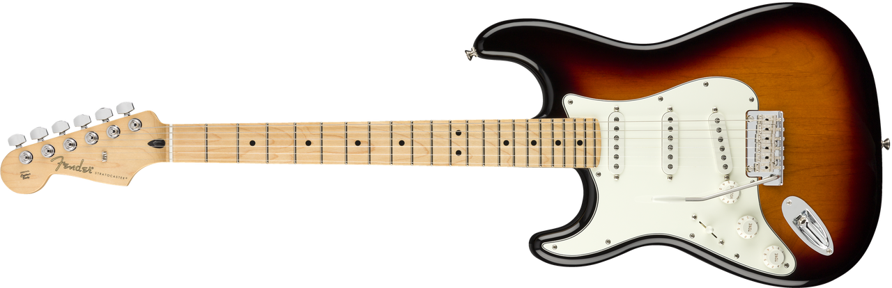 Fender Left-handed Player Stratocaster Electric Guitar - Fender Stratocaster (1280x414), Png Download