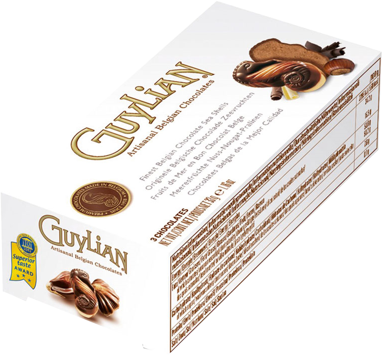 Guylian Seashells Box 33g 1596 P - Guylian Sea Shells 33g (1024x812), Png Download