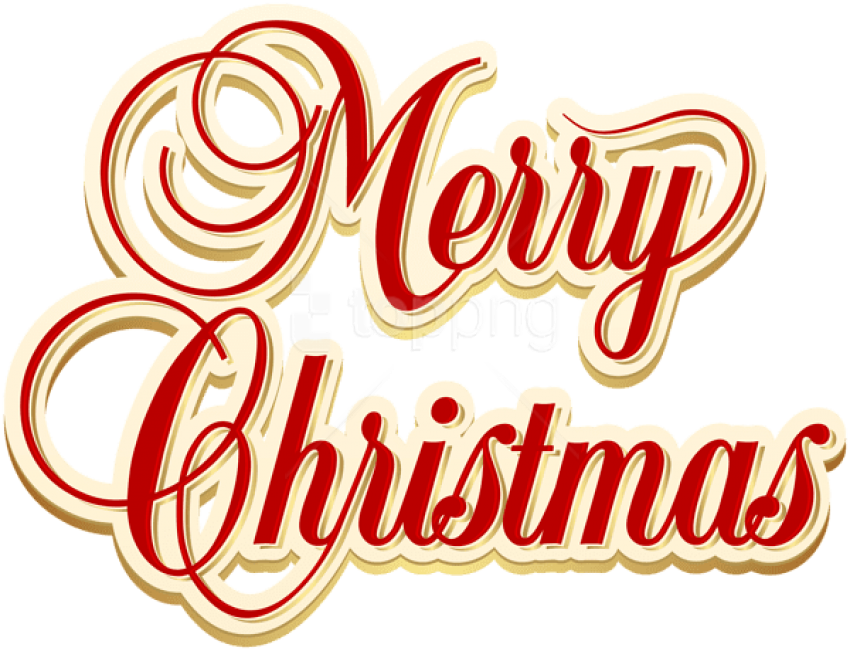 Free Png Merry Christmas Png Text Png - Calligraphy (850x651), Png Download