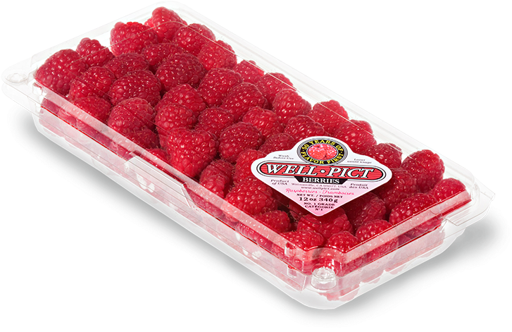 12 Ounce Raspberry - Well Pict Organic Strawberries (800x600), Png Download