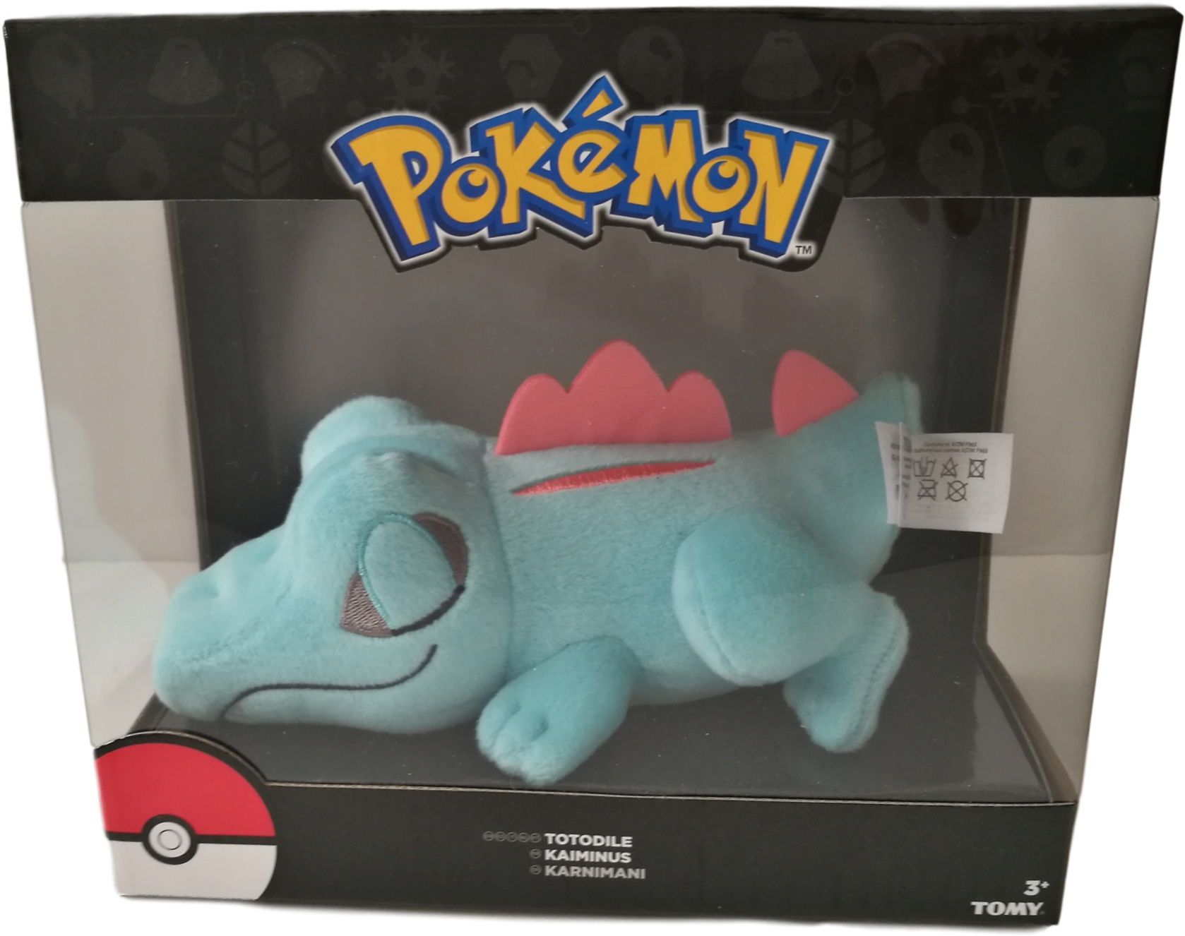 Pokemon Sleeping Totodile Plush (2022x1553), Png Download