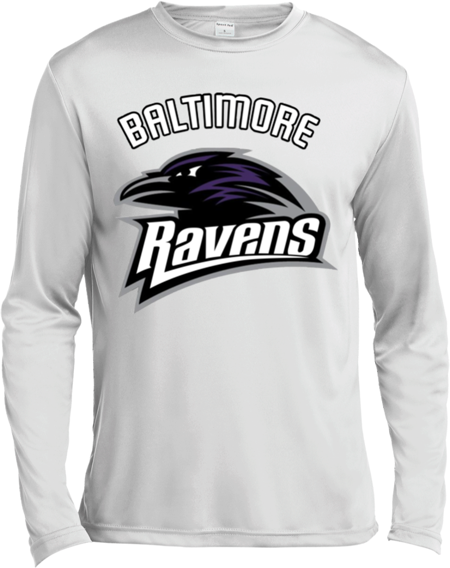 Baltimore Ravens T Shirt Baltimore Ravens Logo St350ls - Ravens (1155x1155), Png Download