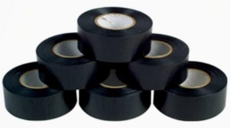 Custom Logo Printed Pvc Electric Tape Black - Ac Pipe Wrapping Tape (800x800), Png Download