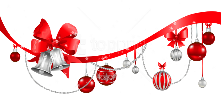 Christmas Ornament Png - Merry Christmas Clipart Png (850x365), Png Download