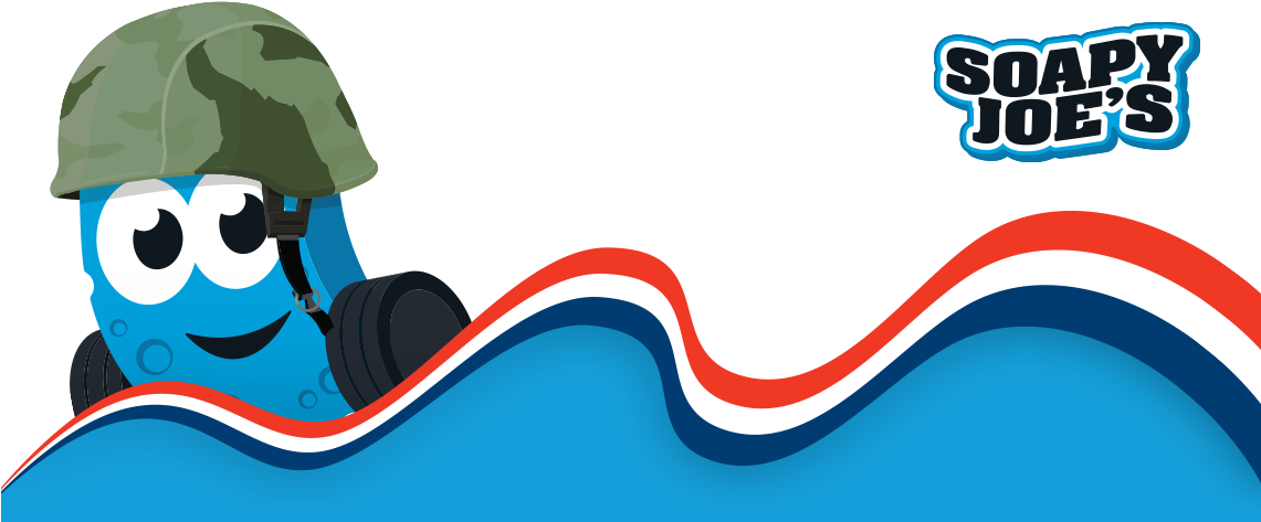 Veterans Day At Soapy Joe's - Soapy Joe's (1140x499), Png Download