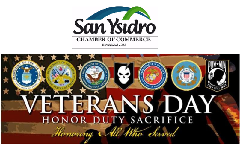 San Ysidro Chamber Of Commerce Veterans Day Statement - Veterans Day 2018 (800x600), Png Download